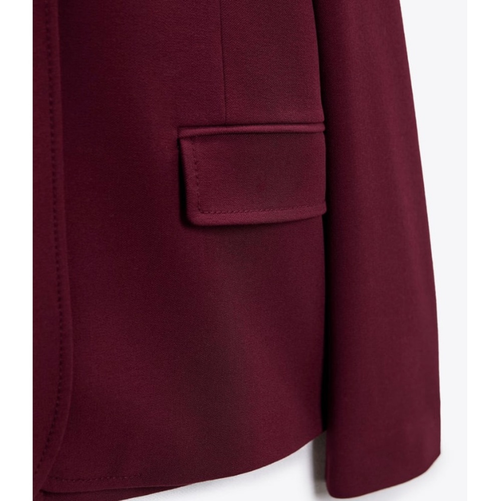 NWT Zara BUTTONED TAILORED BLAZER / L - Picture 8 of 15